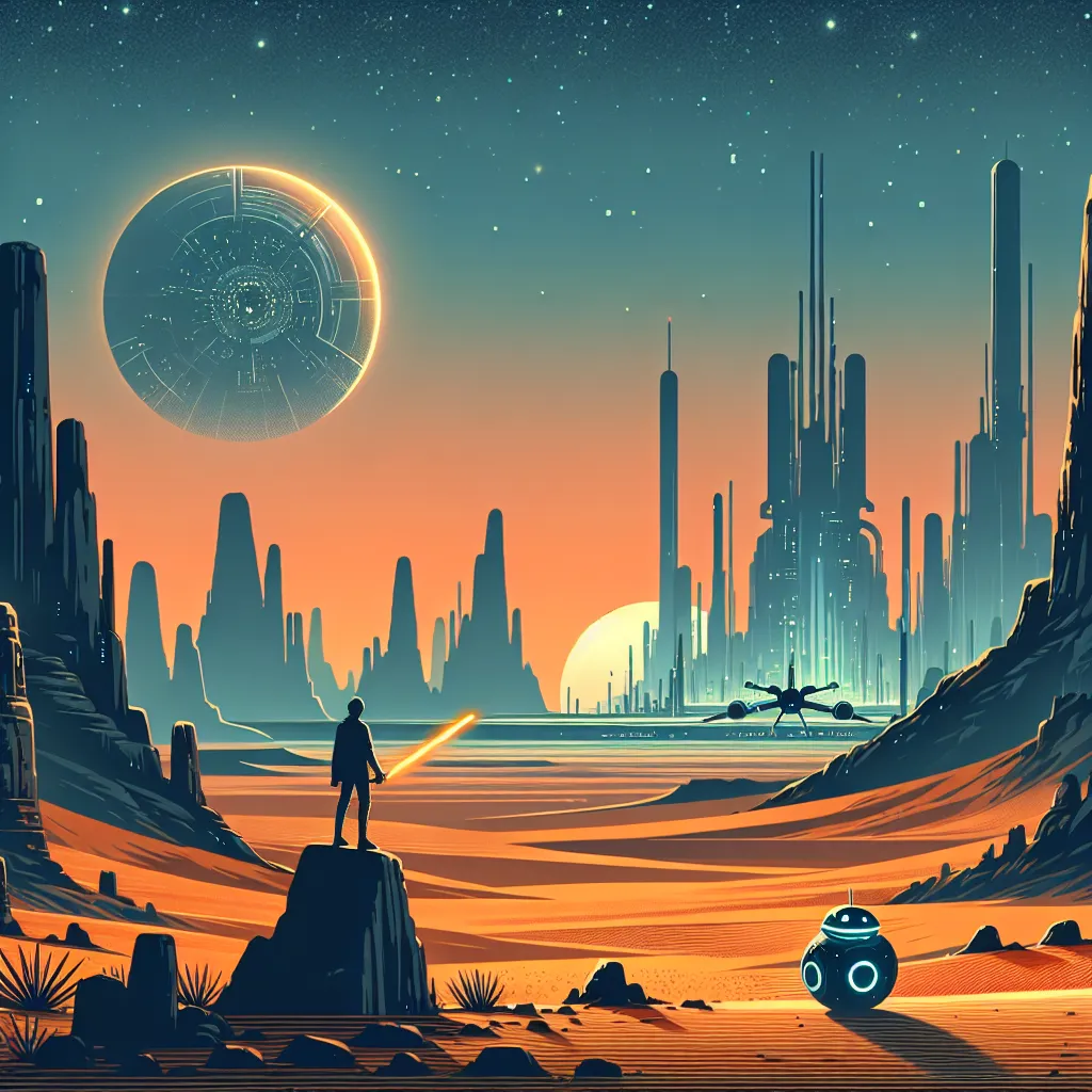 Scene illustration from the movie Star Wars: A New Hope addressing the question: How does the Millennium Falcon’s hyperdri...