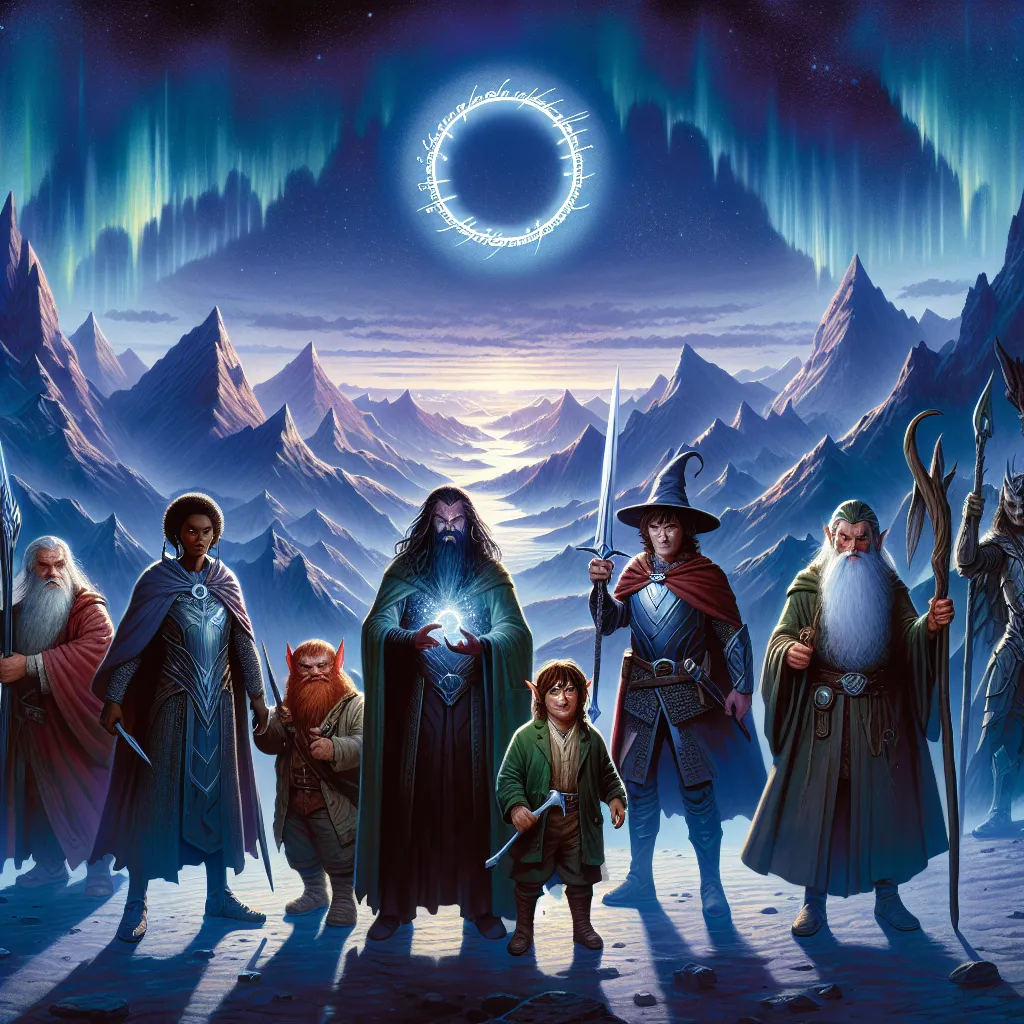 Scene illustration from the movie The Fellowship of the Ring addressing the question: What magic emits the light from Gand...