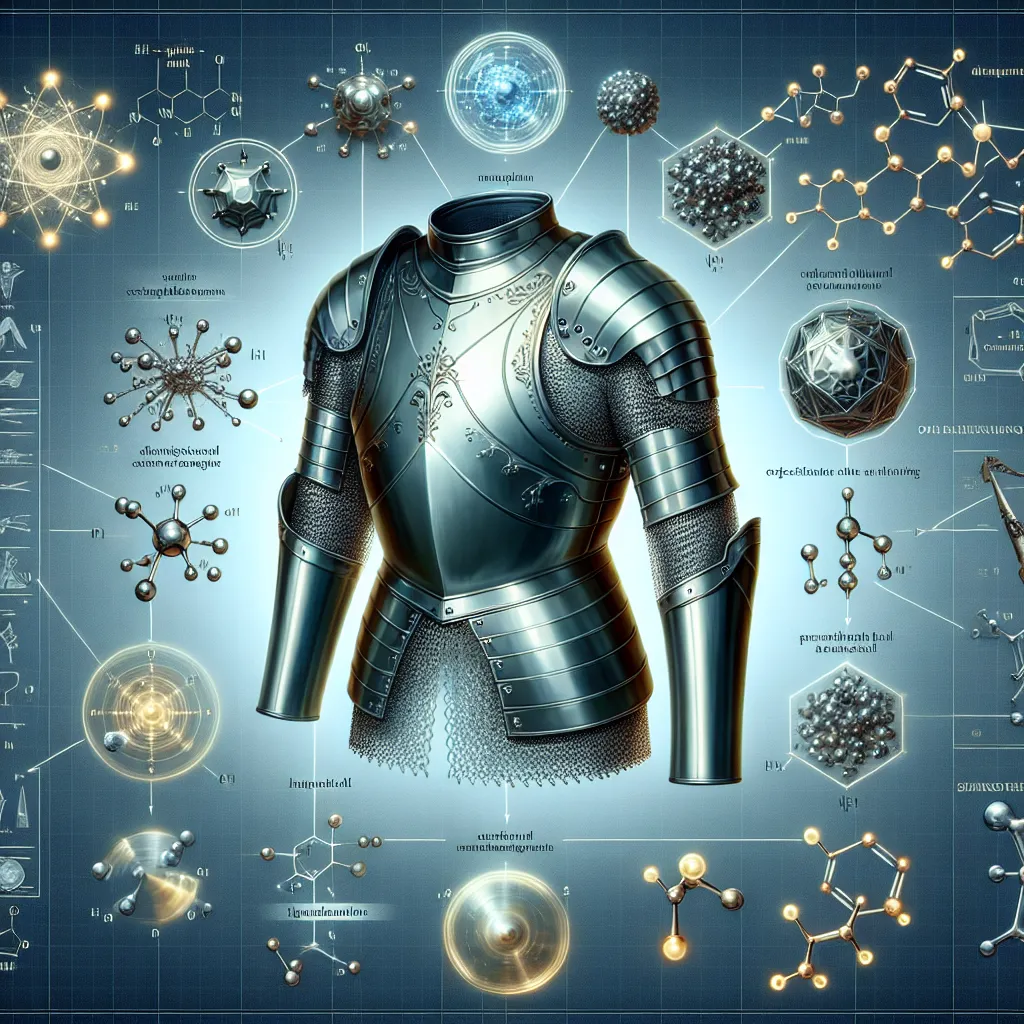 Scientific illustration related to The Return of the King addressing the question: What metal was Frodo’s Mithril armor ma...