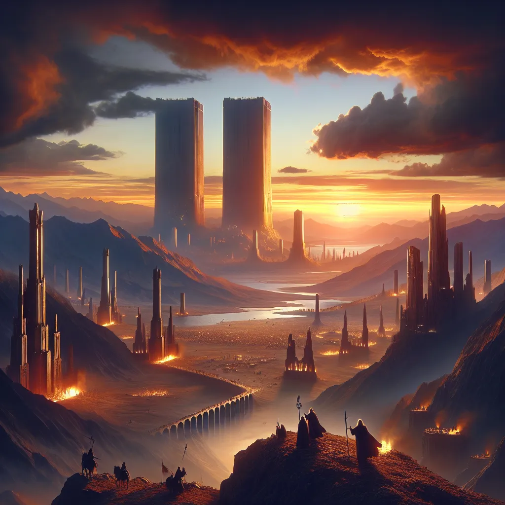 Scene illustration from the movie The Two Towers addressing the question: What ingredients in Ent-draught caused height gr...