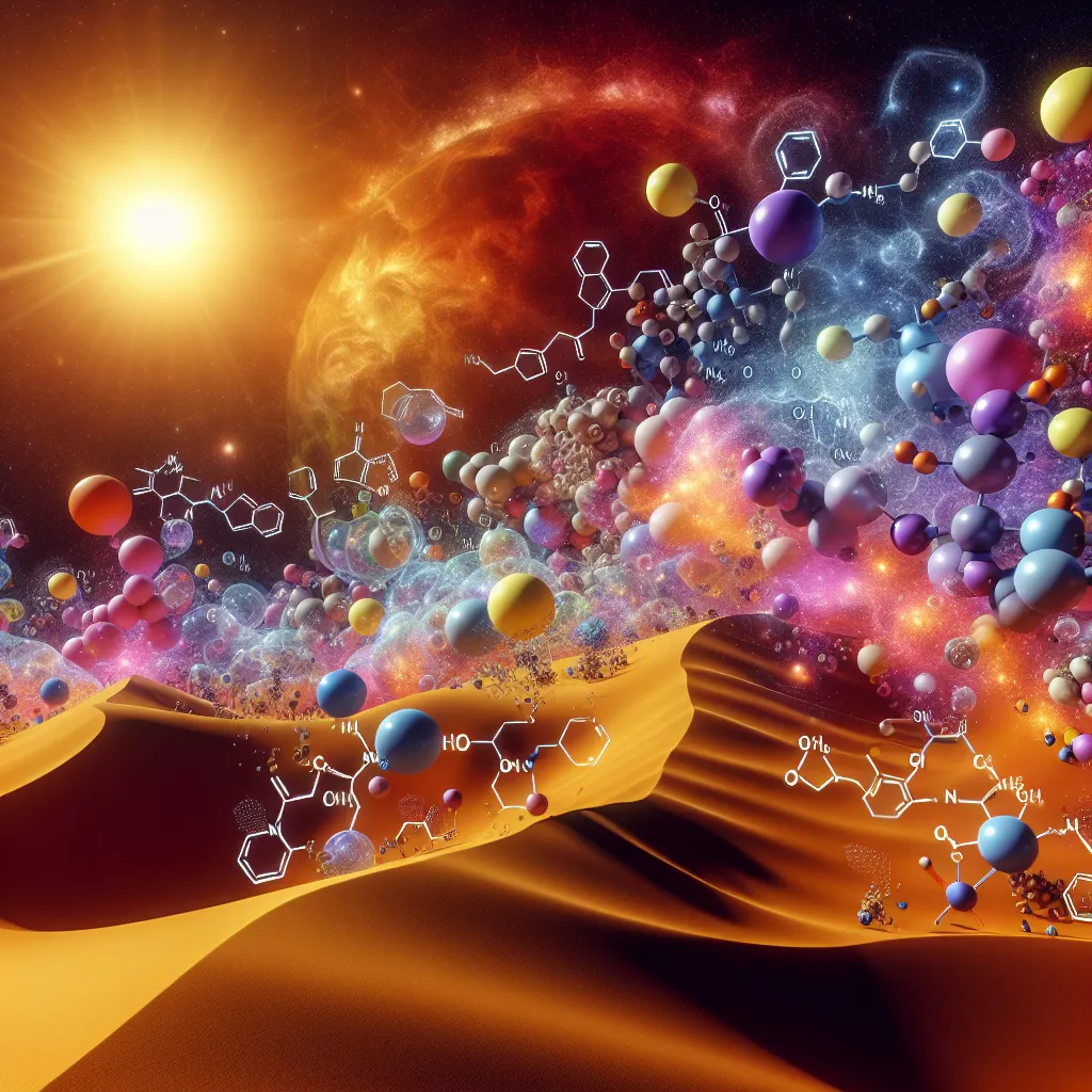 Scientific illustration related to Dune addressing the question: What chemical compounds make up the spice Melange?