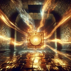 Scene illustration from the movie Raiders of the Lost Ark addressing the question: What supernatural force powered the Ark...
