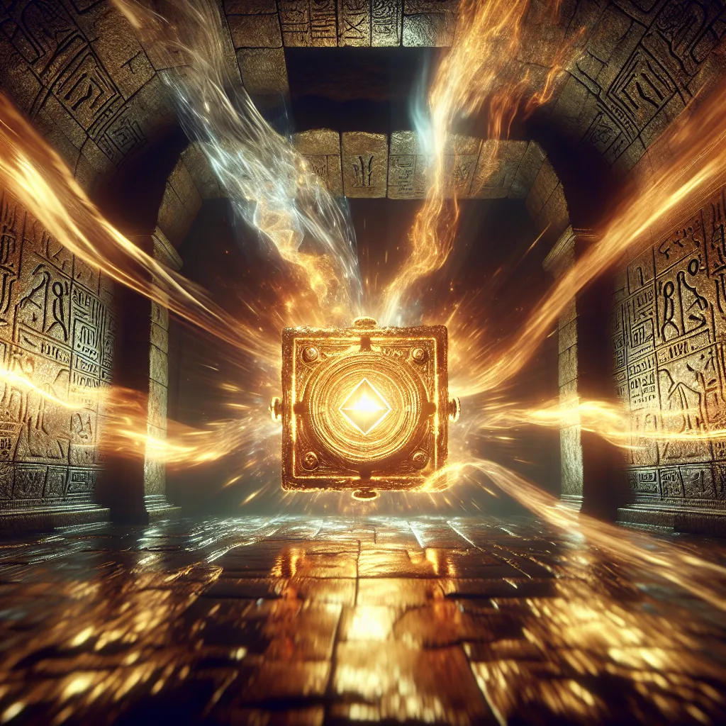 Scene illustration from the movie Raiders of the Lost Ark addressing the question: What supernatural force powered the Ark...