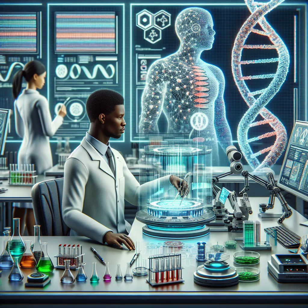 Scientific illustration related to Gattaca addressing the question: How far could genetic editing technology realistically...