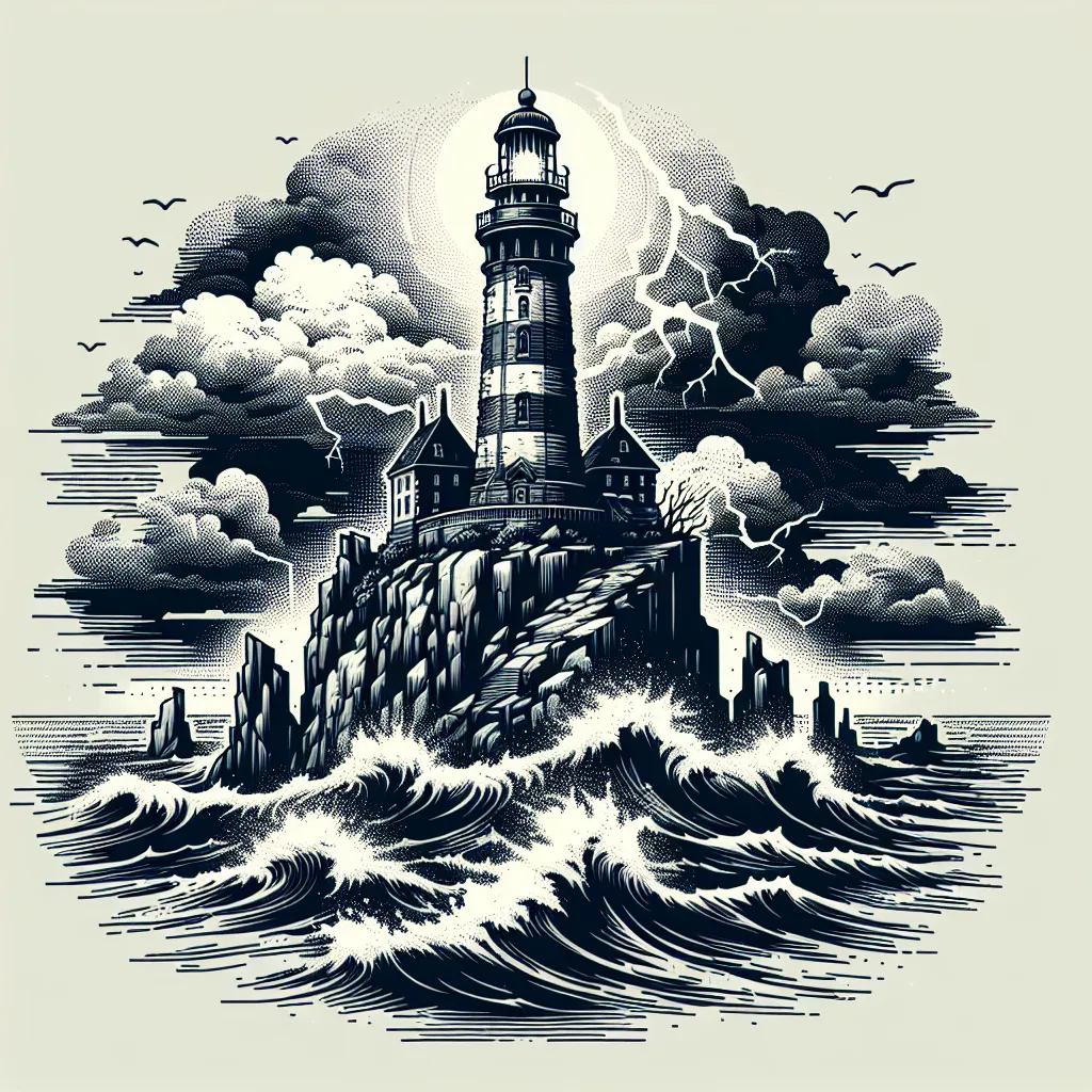 Scene illustration from the movie Shutter Island addressing the question: Why was Teddy’s lighthouse so mysterious?