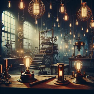 Scene illustration from the movie The Prestige addressing the question: What electrical principle powered Tesla’s cloning ...