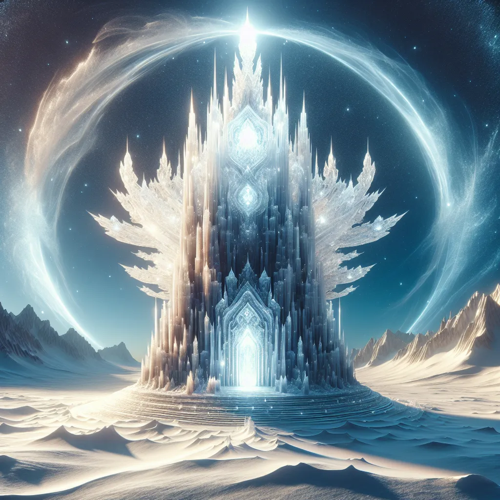 Scene illustration from the movie Frozen addressing the question: What magical structure supported Elsa’s ice palace?