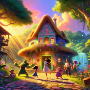 Scene illustration from the movie Encanto addressing the question: Why was the Madrigal family’s candle the source of magic?