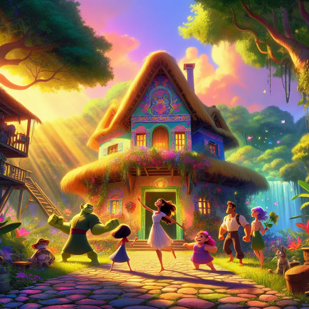 Scene illustration from the movie Encanto addressing the question: Why was the Madrigal family’s candle the source of magic?