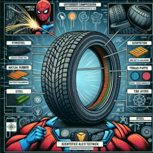 Scientific illustration related to Batman v Superman: Dawn of Justice addressing the question: What material was used for ...