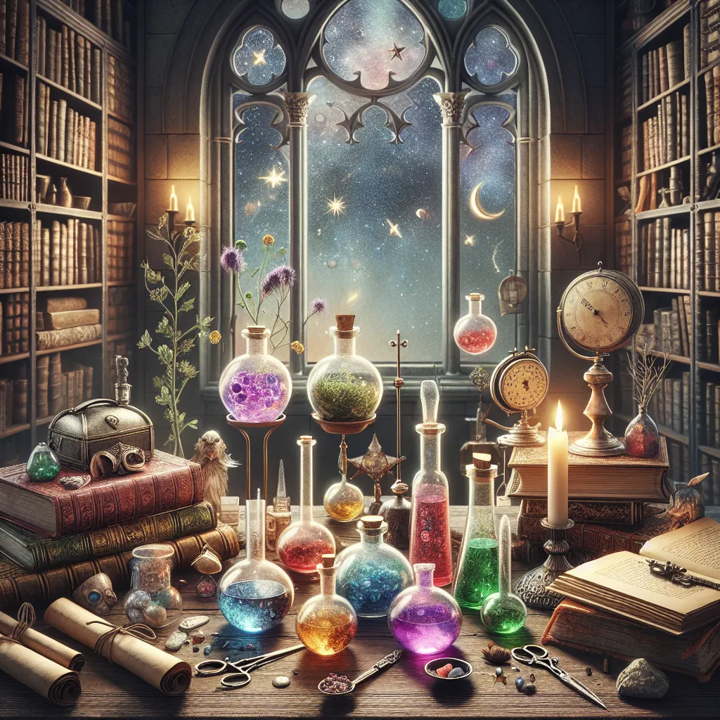 Scene illustration from the movie Harry Potter and the Half-Blood Prince addressing the question: What ingredients were in...