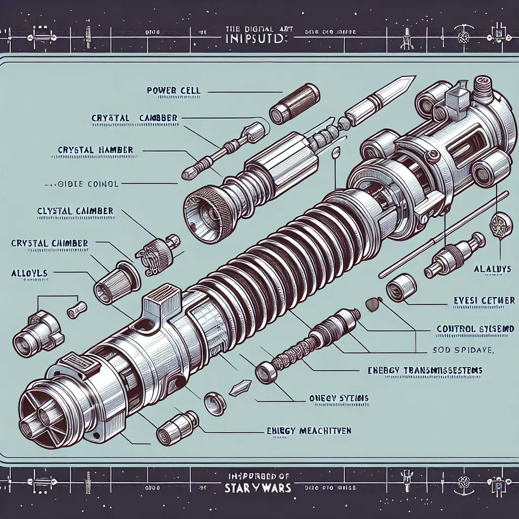 Scientific illustration related to Star Wars: The Phantom Menace addressing the question: What material was Qui-Gon’s ligh...