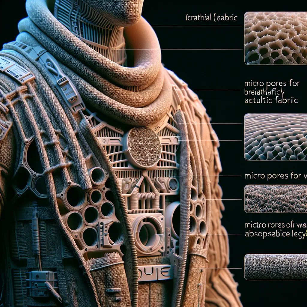Scientific illustration related to Dune addressing the question: What material was used for Fremen stillsuits?
