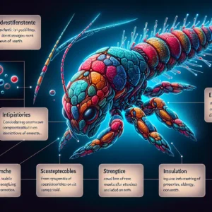 Scientific illustration related to Alien addressing the question: What material was the Alien’s exoskeleton made from?