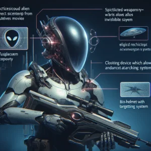 Scene illustration from the movie Predator addressing the question: What tech allowed the Predator’s bio-mask to see heat?