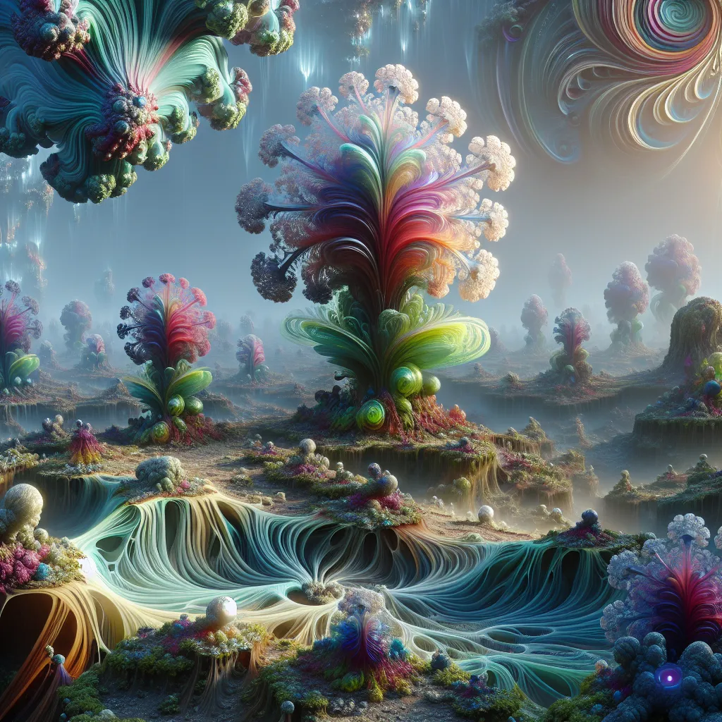 Scene illustration from the movie Annihilation addressing the question: What organism inspired the Shimmer’s plant mutations?