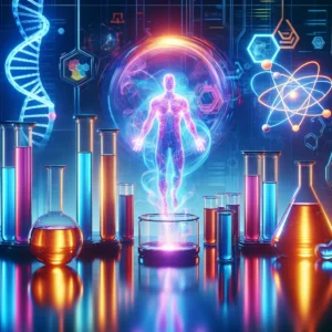 Scene illustration from the movie X-Men addressing the question: What chemical enhanced Mystique’s shape-shifting?