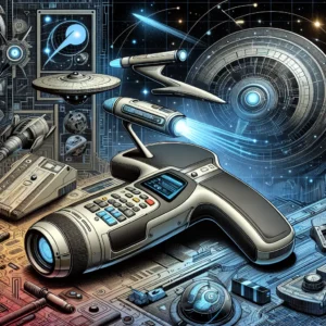 Scene illustration from the movie Star Trek addressing the question: What tech powered Spock’s tricorder scans?
