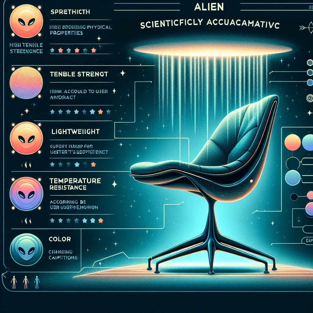 Scientific illustration related to Contact addressing the question: What material was the alien machine’s chair made from?