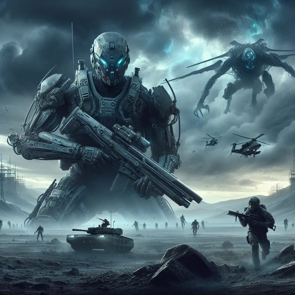 Scene illustration from the movie Edge of Tomorrow addressing the question: What alloy was used for the alien Mimics’ exos...