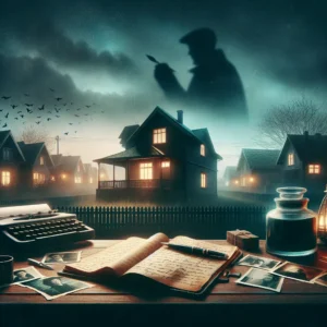 Scene illustration from the movie Gone Girl addressing the question: What ink was used for Amy’s forged diary?