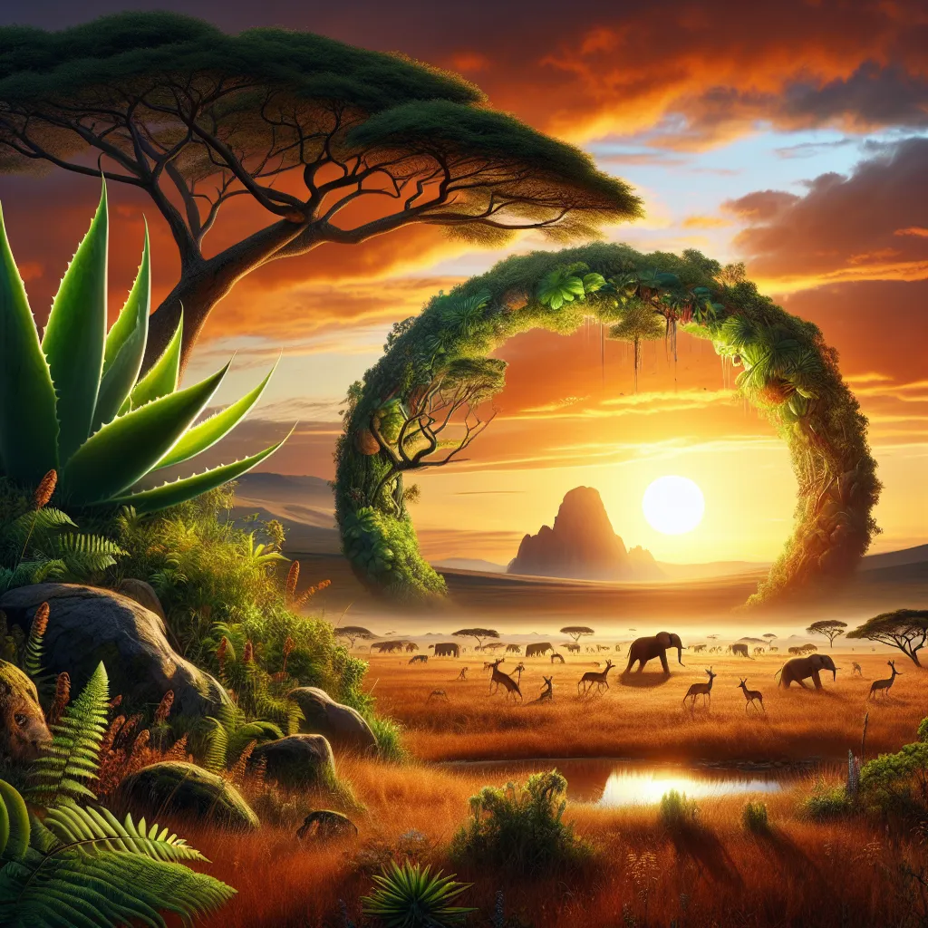 Scene illustration from the movie The Lion King addressing the question: What plant was used for Simba’s anointing ceremony?