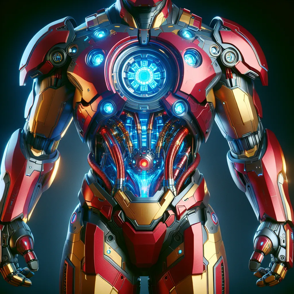 Scene illustration from the movie Iron Man addressing the question: What tech powered Tony’s arc reactor’s blue glow?