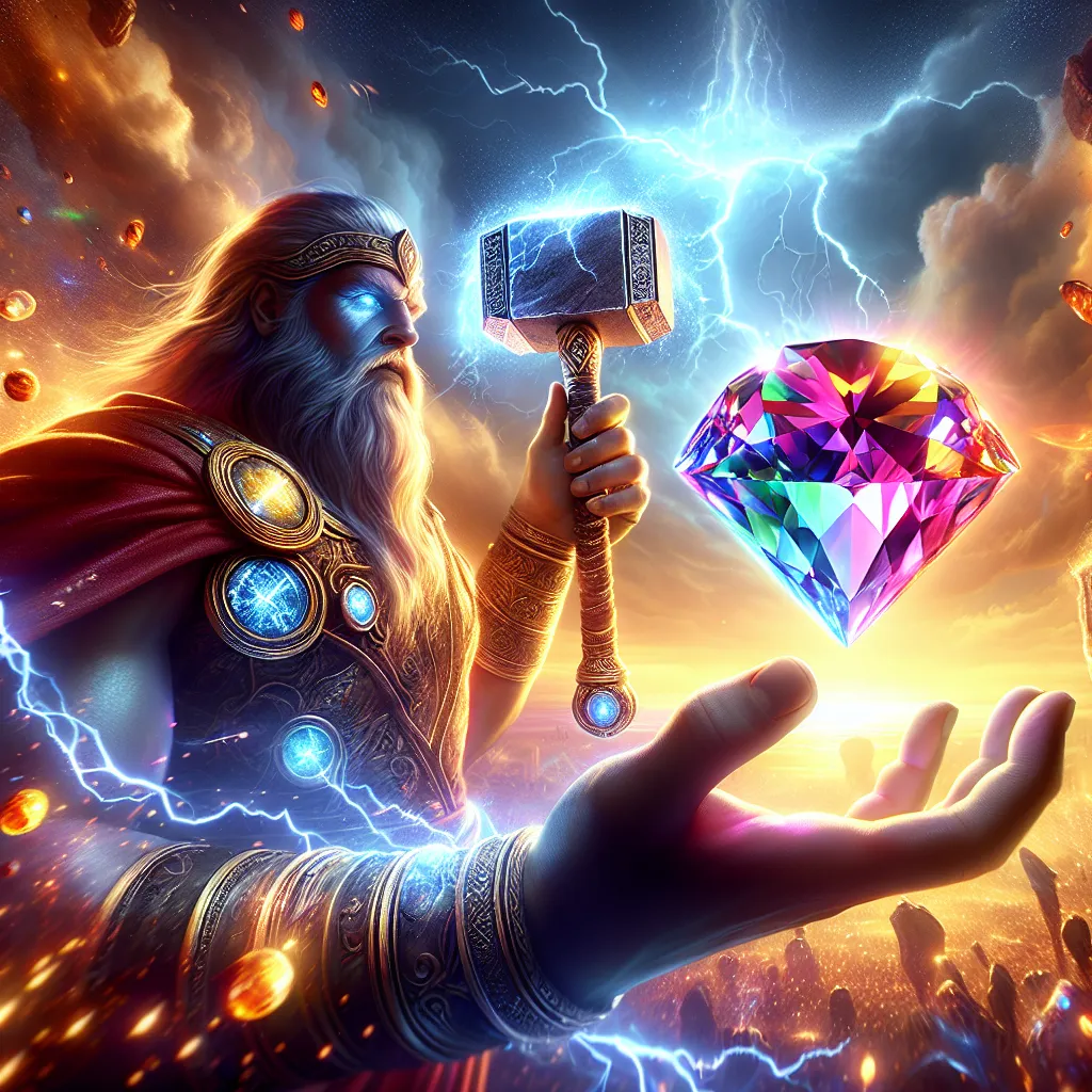 Scene illustration from the movie Thor: Ragnarok addressing the question: What stone was used for Surtur’s crown?