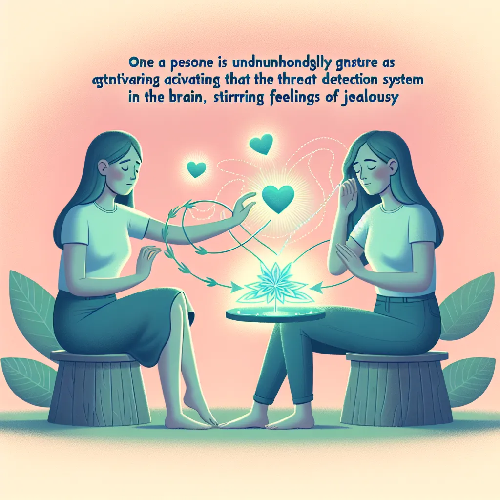 Relationship advice image: How do a partner’s unconscious gestures activate the brain’s threat detection system to spark jealousy?
