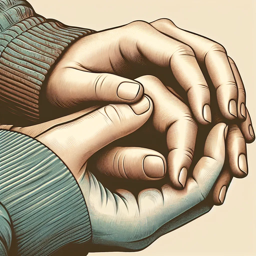 Relationship advice image: What hidden emotional code is conveyed by the subtle pressure of a partner’s hand-holding?