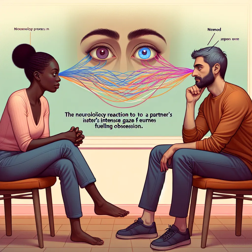 Relationship advice image: What neurological reaction does a partner’s intense gaze trigger to fuel obsession?