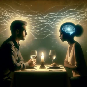 Relationship advice image: What neuroscientific reason explains how silent moments during a date amplify intimacy?