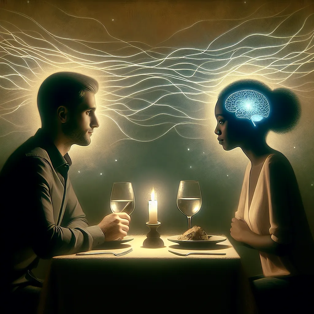 Relationship advice image: What neuroscientific reason explains how silent moments during a date amplify intimacy?